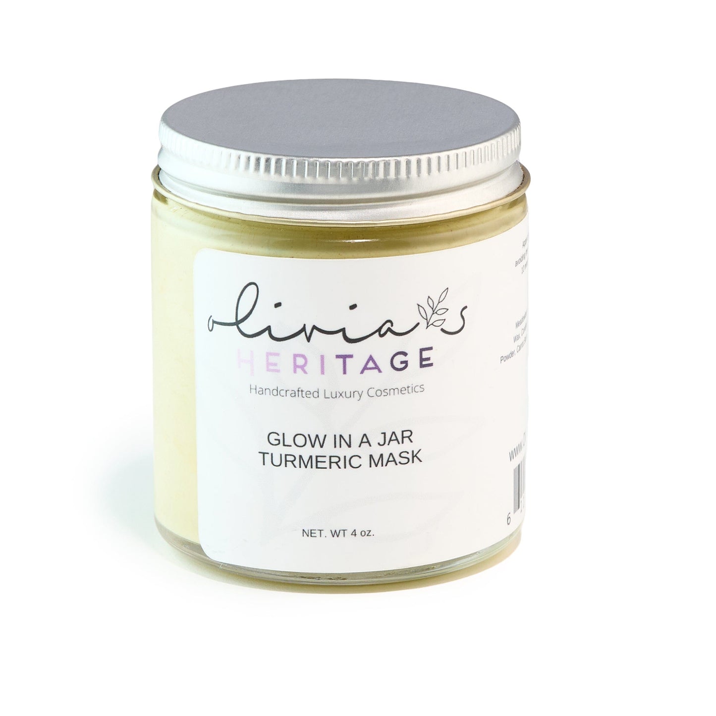 Glow in the Jar Turmeric Facial Mask Face Care Olivia's Heritage