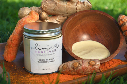 Glow in the Jar Turmeric Facial Mask Face Care Olivia's Heritage 