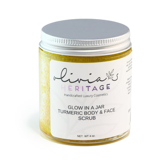 Turmeric Face & Body Scrub OliviasHeritage.com 