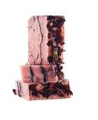 Handcrafted Rosehip Jasmine Soap bar with a smooth texture and soft pink hue, from OliviasHeritage.com.