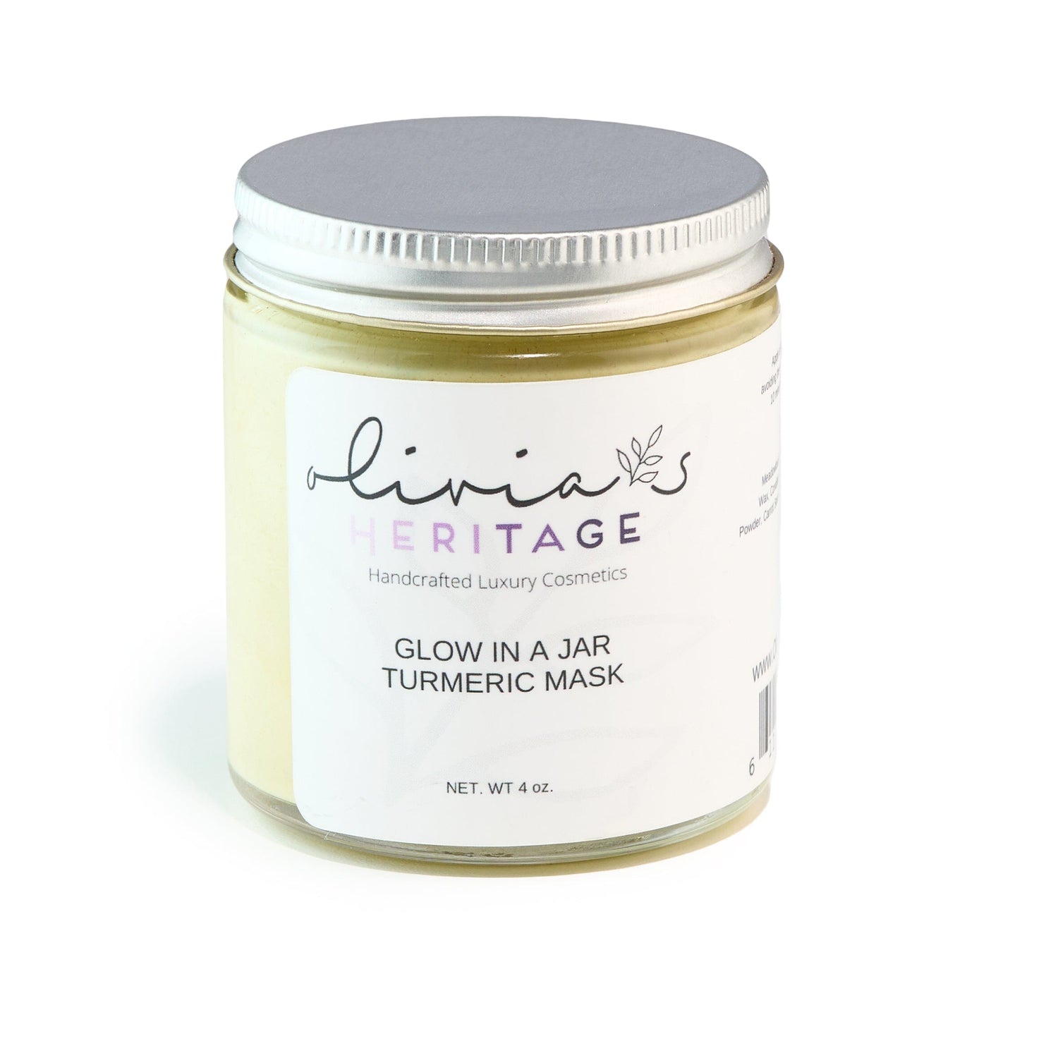 Glow in the Jar Turmeric Facial Mask Face Care Olivia's Heritage 