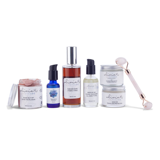 Anti-Aging Kit, a powerful skincare set formulated to reduce the appearance of fine lines and restore youthful radiance, available at OliviasHeritage.com