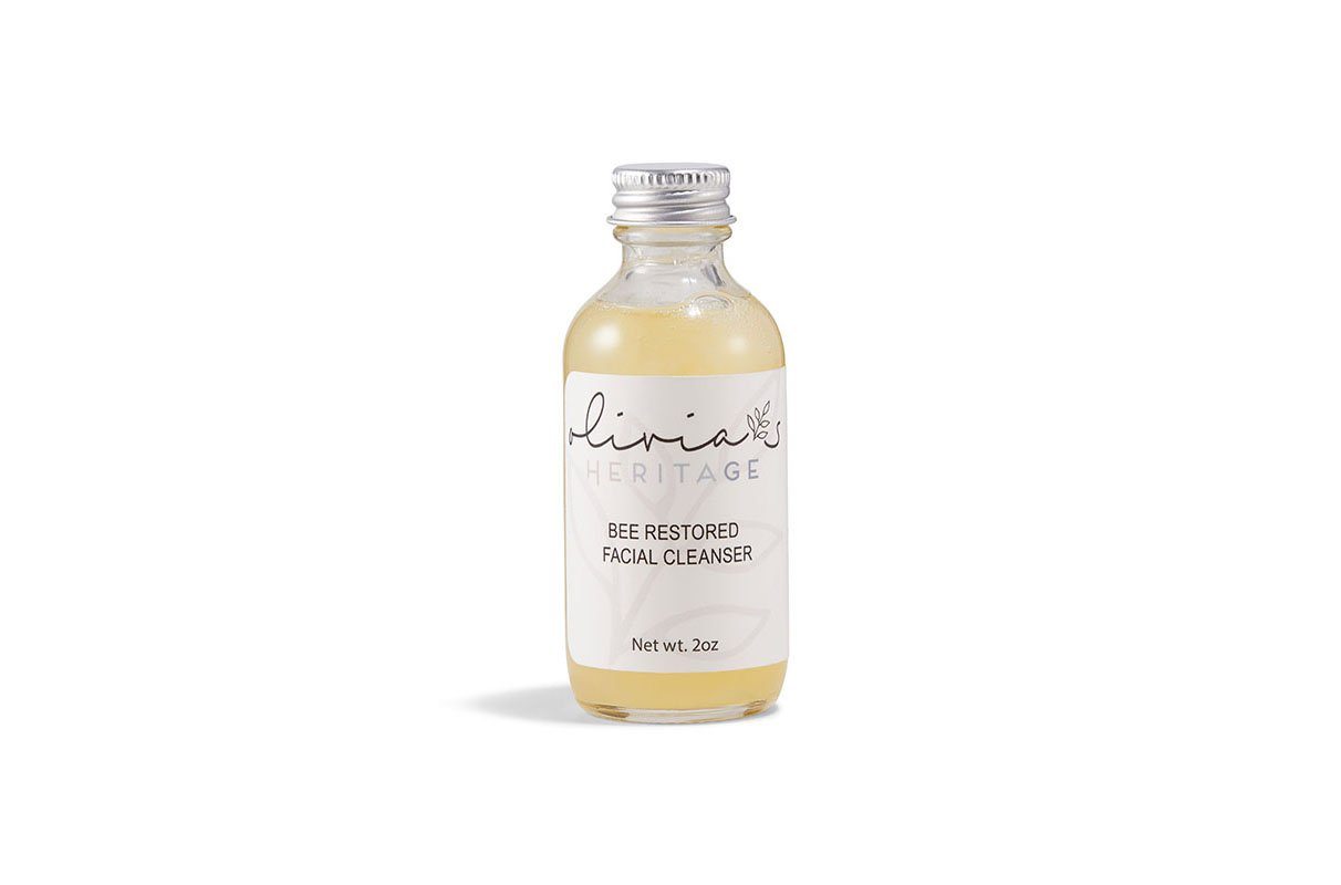 Bee Restored Facial Cleanser, a gentle yet effective cleanser that nourishes and revitalizes the skin, available at OliviasHeritage.com