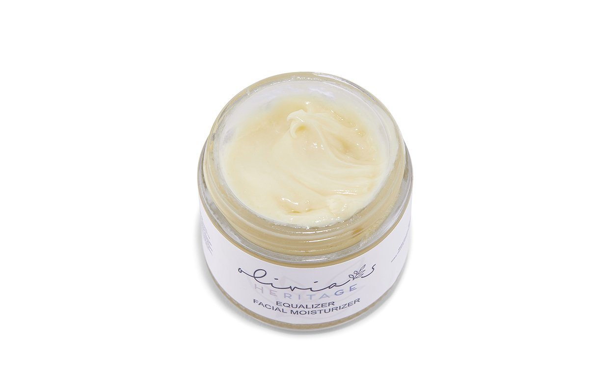 Equalizer Facial Moisturizer, a lightweight yet hydrating cream that balances and nourishes the skin, available at OliviasHeritage.com