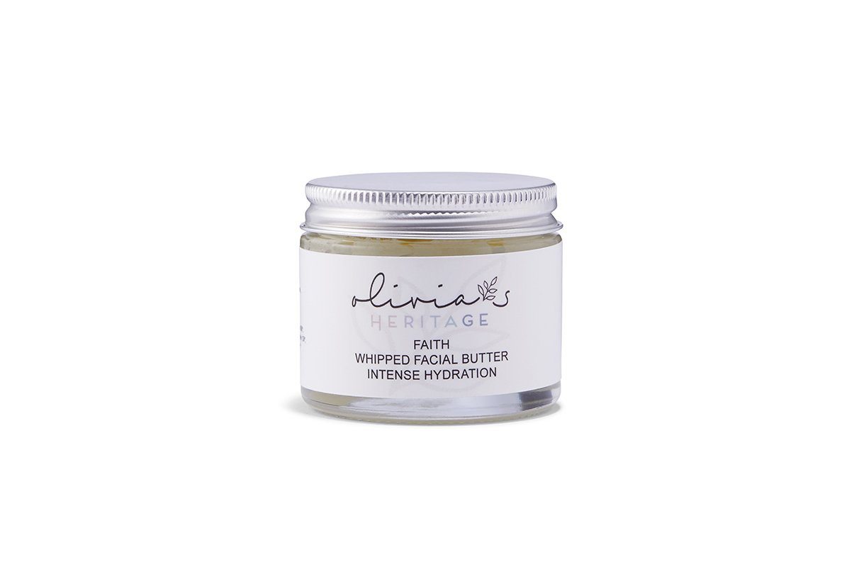 Faith Moisturizer, a nourishing face cream that hydrates and revitalizes the skin, available at OliviasHeritage.com