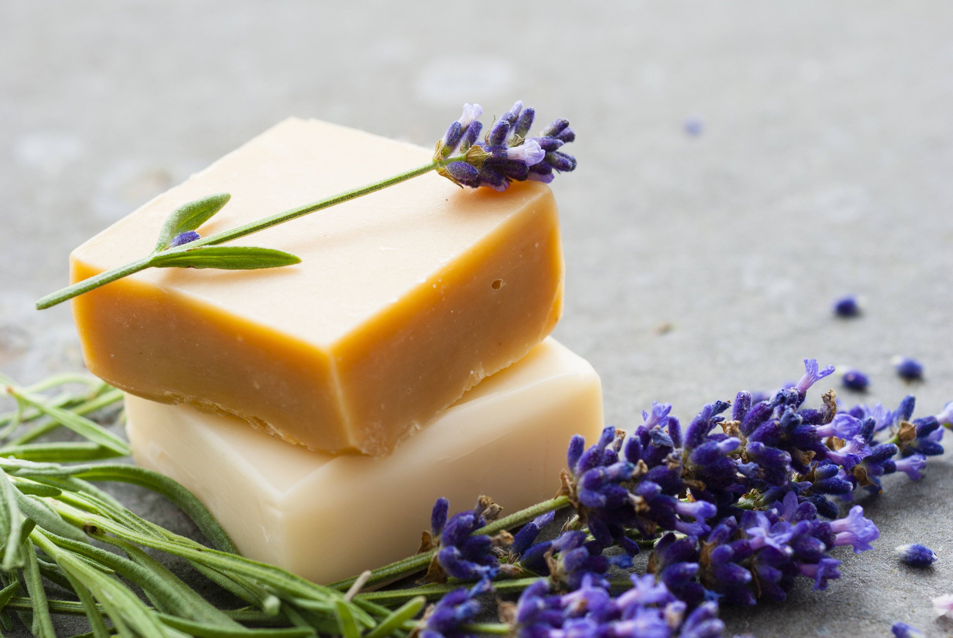 Handcrafted Lemongrass Lavender Soap with Shea Butter, featuring a refreshing scent and smooth texture, from OliviasHeritage.com