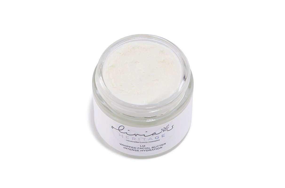 Liz Facial Moisturizer, a lightweight yet nourishing skincare cream that hydrates and softens, available at OliviasHeritage.com