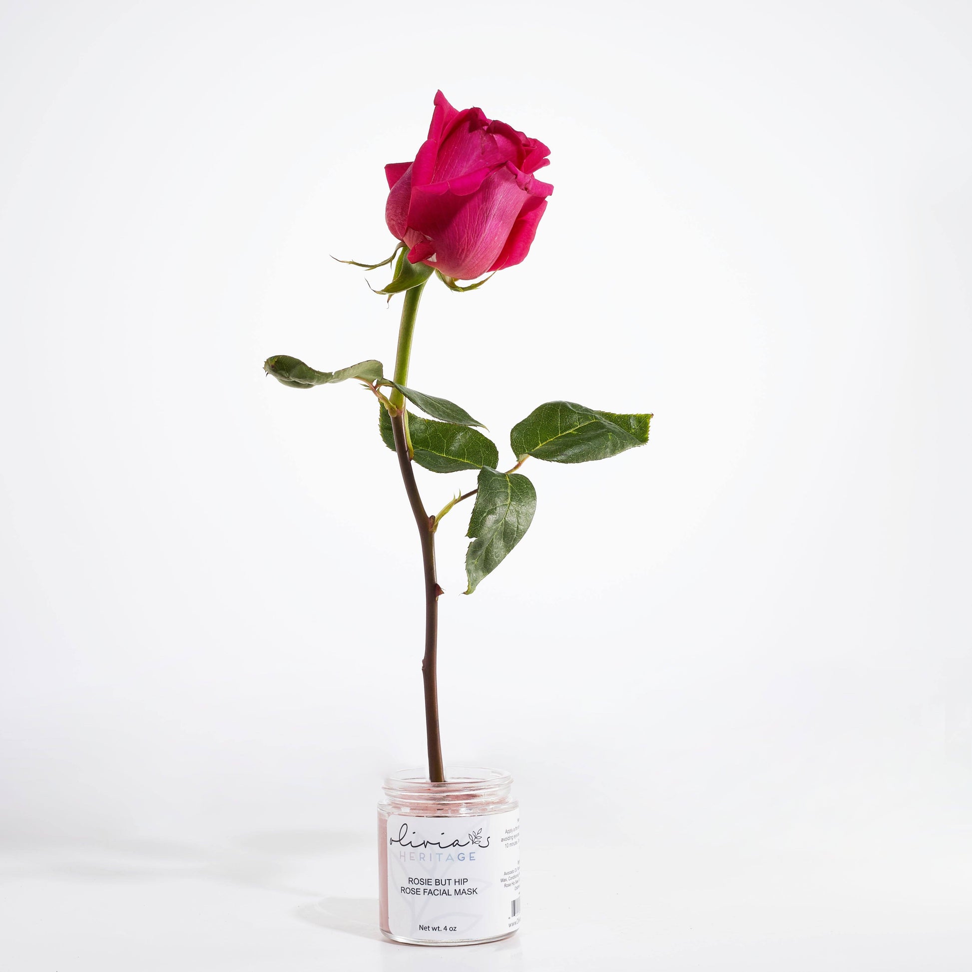 Rose Mask, a soothing skincare treatment that hydrates and calms the skin, available at OliviasHeritage.com