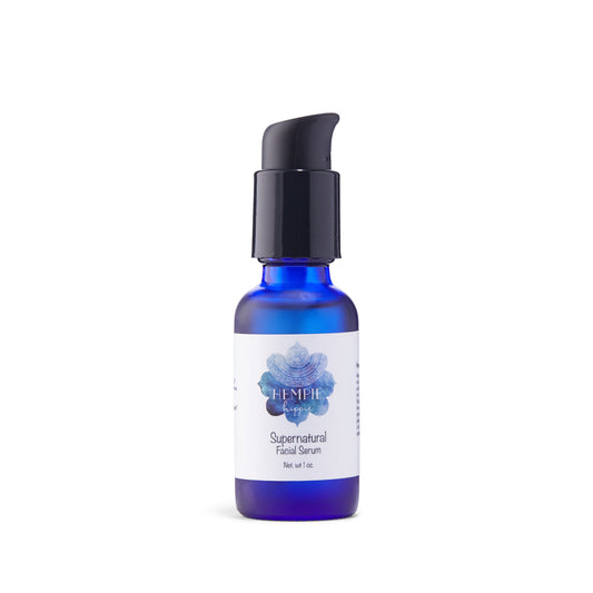 Supernatural Hemp Serum, a soothing and hydrating serum that nourishes and balances the skin, available at OliviasHeritage.com