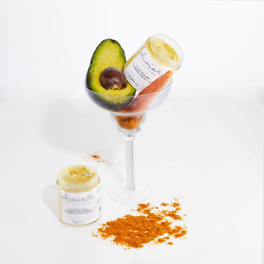 Turmeric Clay Mask for Natural Glow & Healing, a rejuvenating face care treatment that brightens and detoxifies, promoting healthy, glowing skin, available at OliviasHeritage.com