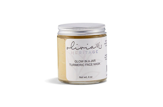 Turmeric Clay Mask for Natural Glow & Healing, a skincare treatment that brightens, detoxifies, and promotes healing, available at OliviasHeritage.com