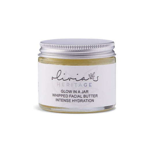 Turmeric Facial Butter, a rich and nourishing facial moisturizer that brightens and heals the skin, available at OliviasHeritage.com